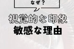 「視覚的な印象」に敏感な理由