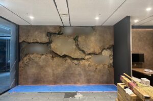 モルタル造形完成